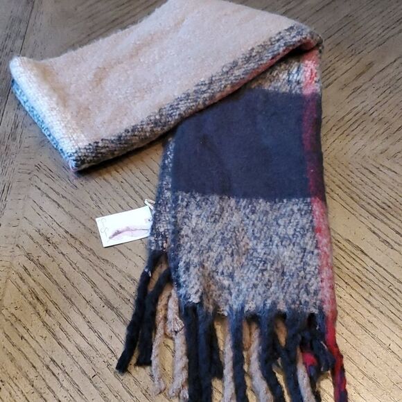 Plaid cozy scarf throw NWT Jessica Simpson - Picture 1 of 6